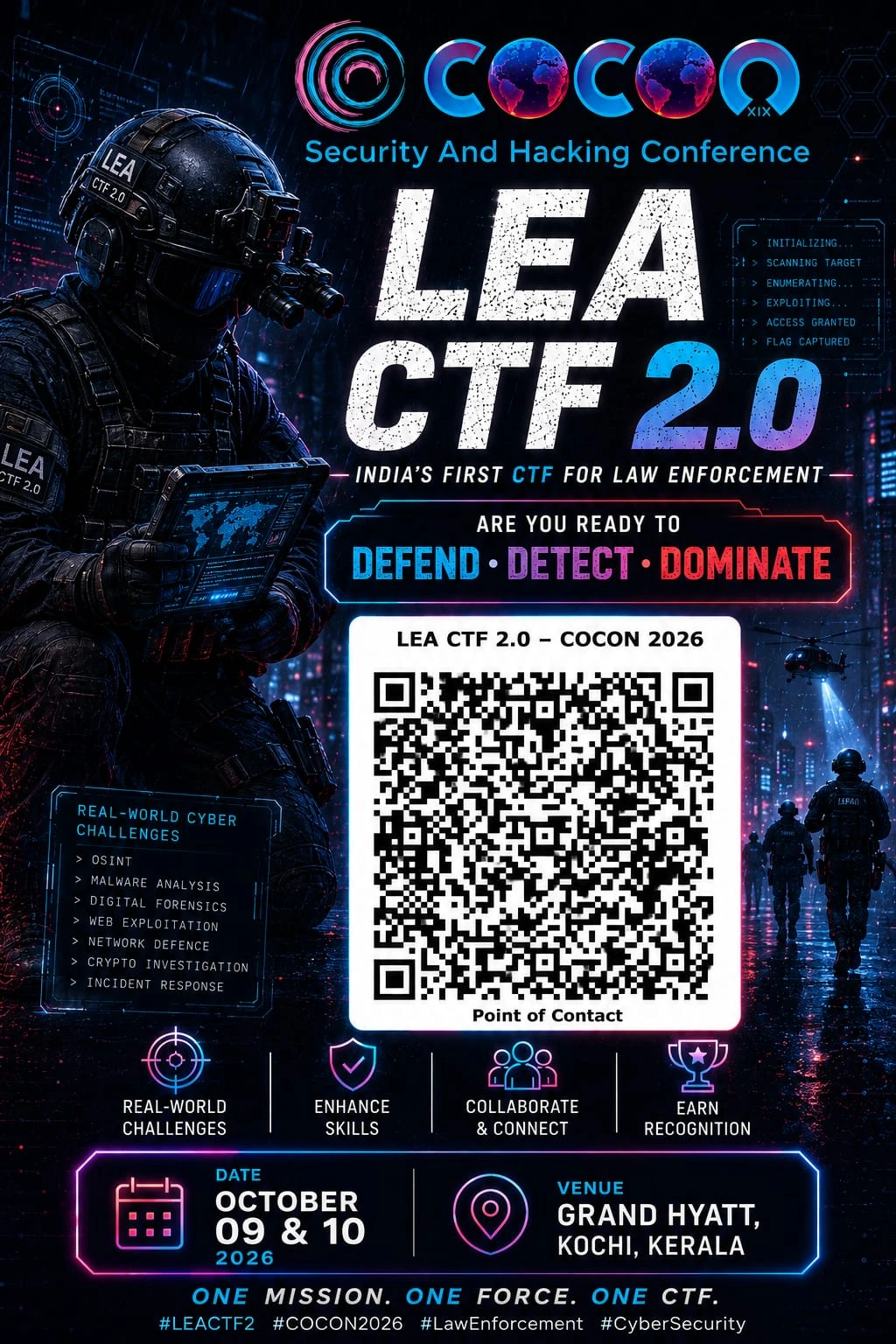 LEA CTF 2.0 event poster